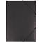 EICHNER elastomap, A4, 3 flappen, 10 stuks, zwart