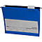 EICHNER hangmappen, voor formaten tot A4, opening aan de zijkant, pvc, blauw, 10 stuks
