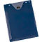 EICHNER Pochette de commande Jumbo, DIN A4, soufflet d'extension, fermeture velcro, compartiment à clés, bleu, 10 pièces