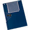 EICHNER Pochette de commande Jumbo, DIN A4, soufflet d'extension, fermeture velcro, compartiment à clés, bleu, 10 pièces