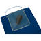 EICHNER Pochette de commande Jumbo, DIN A4, soufflet d'extension, fermeture velcro, compartiment à clés, bleu, 10 pièces
