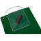 EICHNER Pochette de commande Jumbo, DIN A4, soufflet extensible, fermeture velcro, compartiment à clés, vert, 10 pièces