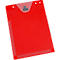 EICHNER Pochette de commande Jumbo, DIN A4, soufflet extensible, fermeture velcro, poche pour clés, rouge, 10 pièces