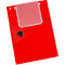 EICHNER Pochette de commande Jumbo, DIN A4, soufflet extensible, fermeture velcro, poche pour clés, rouge, 10 pièces