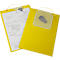 EICHNER Pochette de commande Plus, fermeture velcro et compartiment à clés, pour documents DIN A4, jaune, 10 pièces
