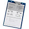 EICHNER Pochette de commande Secure, pour documents DIN A4, 10 pièces, y compris compartiment pour clés, L 230 x P 5 x H 330 mm, bleu