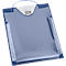 EICHNER Pochette de commande Turbo, fermeture velcro, compartiment à clés et soufflet extensible, pour documents DIN A4, bleu, 10 pièces