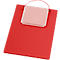 EICHNER Pochette de commande Turbo, fermeture velcro, poche à clés et soufflet extensible, pour documents DIN A4, rouge, 10 pièces
