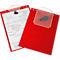 EICHNER Pochette de commande Turbo, fermeture velcro, poche à clés et soufflet extensible, pour documents DIN A4, rouge, 10 pièces