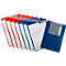 EICHNER Pochettes de commande Plus, fermeture velcro et compartiment à clés, pour documents DIN A4, différentes couleurs, 10 pièces