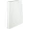 White binder, slightly angled from the side.