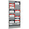 Eichner werkplaatsplanner, 2-baans, 10 rails, voor maximaal 20 A4-bestelvakken, B 554 x H 1282 mm, kunststof, grijs