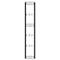 Eindwand, voor stalen rek PROGRESS 2000, H 2250 x D 400 mm, zilver