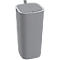 EKO Morandi Smart sensor afvalbak, kunststof, touch bedieningspaneel, afsluitring, B 271 x D 271 x H 591 mm, 30 liter, grijs