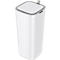 EKO Morandi Smart sensor afvalbak, kunststof, touch bedieningspaneel, geurdicht, B 271 x D 271 x H 591 mm, 30 liter, wit