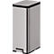 EKO Treteimer Ecomaid, 45 Liter, fingerabdruckfest, Kunststoff-Inneneimer, B 286 x T 428 x H 753 mm, Edelstahl mattgrau