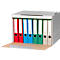 Elba Archivcontainer Tric, bis A4, Frontklappe, B 473 x T 325 x H 360 mm, Wellpappe, grau, 10 Stück