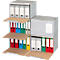 Elba Archivcontainer Tric, bis A4, Frontklappe, B 473 x T 325 x H 360 mm, Wellpappe, grau, 10 Stück