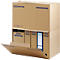 Elba Archivcontainer Tric, bis A4, Frontklappe, stapelbar, B 510 x T 330 x H 360 mm, Wellpappe, naturbraun, 5 Stück