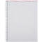 A white, squared notebook with a spiral binding. At the top is a red strip with the lettering "ELCO".