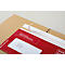 Elco Lieferscheintaschen Quick Vitro, DIN lang /C5/6), Fenster links, mit Druck, selbstklebend, Kraftpapier, rot, 250 Stück