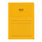 Yellow folder with black lettering "ELCO ORDO" and lined pages.