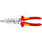 Knipex pliers. Red and yellow handles, silver tip with markings. Inscription: 1000 V.