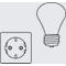 Elektrisch installatiepakket voor materiaalreservoir MC 1100-1600, conform VDE, LED-lamp met 9 W &amp; 4000 K, vaste aansluiting, Schuko-fitting, IP44