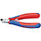 Tang met rode en blauwe handgrepen. Het merk Knipex is zichtbaar op de tool.