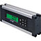 Digitale waterpas met een groen display met 0.00. Diverse knoppen, merk: STABILA.