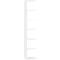 Élément d'extension de bibliothèque Pombal, l. 400 x P 370 x H 2240 mm, blanc