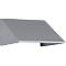 Elément de toit incliné pour armoire à casiers Resisto de C+P, inclinaison de 26°, L 396 x P 540 x H 230 mm, acier, aluminium blanc RAL 9006