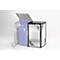 Élément modulable MBSE 4, inox, avec couvercle rabattable, pour conteneurs à déchets de 120 L et 240 L