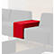 Elemento rectangular Wall In, rojo