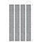 Eléments muraux acoustiques, 4 pièces, classe d'absorption acoustique C, fixation avec bande magnétique, L 250 x H 2000 mm, non-tissé, gris chiné