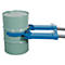 Elevador de barriles asecos, como apilador, acero revestido de polvo, An 710 x P 1110 x Al 160 mm, para 1 barril, capacidad de carga 350 kg
