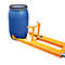 Elévateur de fûts BAUER FH-I, acier, pour fûts de 220 l, capacité de charge 300, L 600 x P 1380 x H 480 mm, orange