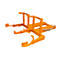 Elévateur de fûts BAUER FH-II, acier, capacité de charge de 720 kg, pour fûts de 220 l, L 1160 x P 1380 x H 485 mm, orange