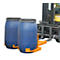 Elévateur de fûts BAUER FH-II, acier, capacité de charge de 720 kg, pour fûts de 220 l, L 1160 x P 1380 x H 485 mm, orange