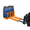 Elévateur de fûts BAUER FH-II, acier, capacité de charge de 720 kg, pour fûts de 220 l, L 1160 x P 1380 x H 485 mm, orange