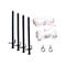 Elite Screens Yard Master 2 Series OMS100H2-DUAL - Projektionsschirm mit Beinen - 254 cm (100') - 16:9 - Wraith Veil Dual - Black Trim, silber Rahmen
