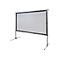 Elite Screens Yard Master 2 Series OMS120H2-DUAL - Projektionsschirm mit Beinen - 305 cm (120') - 16:9 - Wraith Veil Dual - Black Trim, silber Rahmen