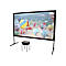 Elite Screens Yard Master 2 Series OMS150H2-DUAL - Projektionsschirm mit Beinen - 381 cm (150') - 16:9 - Wraith Veil Dual - Black Trim, silber Rahmen
