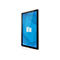 Ein schwarzes Tablet im Profil vor weißem Hintergrund. Auf dem Display ist das Logo "ëlo" auf blauem geometrischen Hintergrund zu sehen.