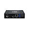 Schwarzer, rechteckiger Mini-PC mit Anschlüssen für Strom, USB-C, HDMI, Ethernet und USB 3.0. Der Name "ELO" ist aufgedruckt.