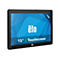 Schwarzes 15-Zoll-Touchscreen-Tablet mit blauem Hintergrund und Elo-Logo.