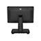 Moniteur tactile noir de dos, avec socle, logo "elo".