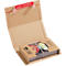 Embalaje envolvente ColomPac CP 020, con precinto autoadhesivo, cartón ondulado, marrón, anchura 299 x profundidad 175 x altura 80 mm (A5+), 20 piezas