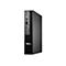 Schwarzer Mini-PC mit Dell-Logo. Power-Taste, Kopfhöreranschluss, USB-Anschlüsse sichtbar.