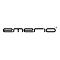 Schwarzes Emerio-Logo in einer minimalistischen, abgerundeten Schriftart auf weißem Hintergrund.